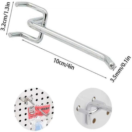 50 Pcs Pegboard Hooks,wall Shelf Hooks for Display Pegboard Garage Tools Storage Hanger Shelf Hooks 1
