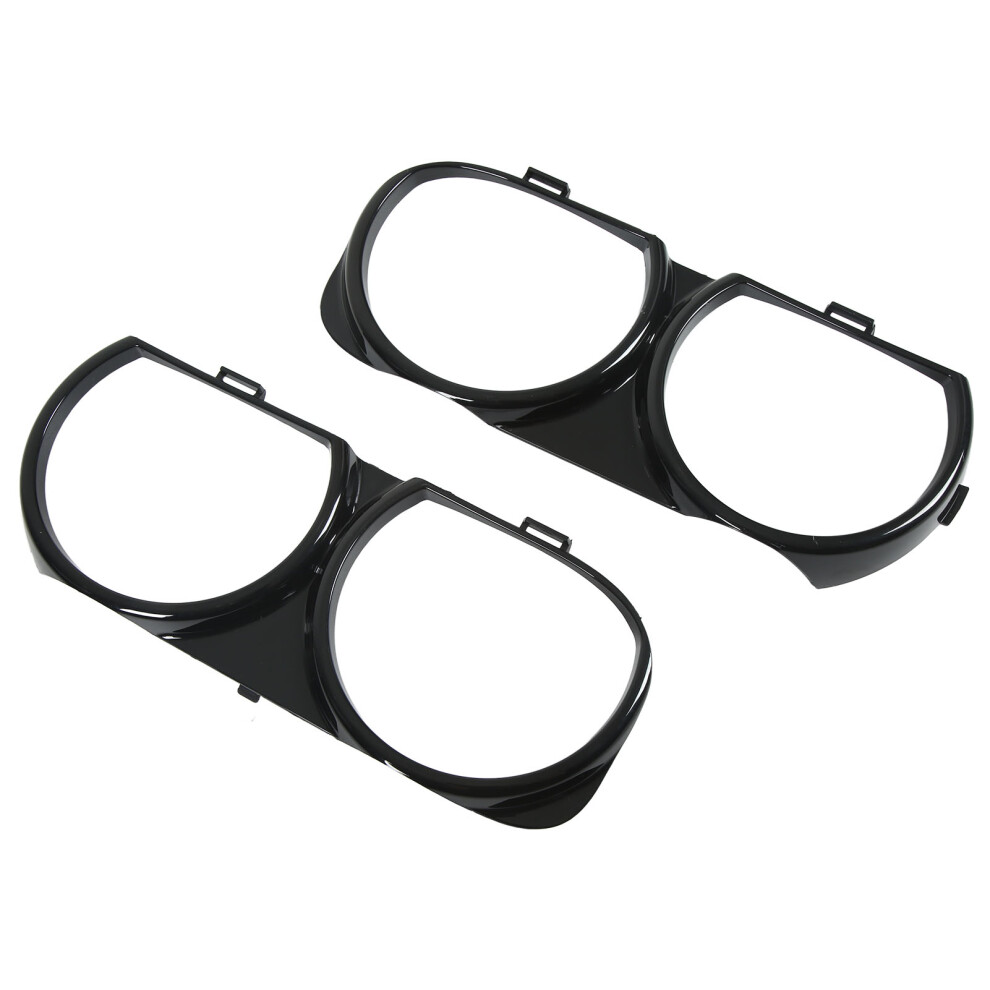 Headlight Cover Trim Bezel For Dodge Challenger 2015Â2019 Black 7681357238563