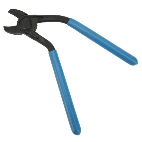 Ergonomic Hog Ring Plier with Cupped Spring-Loaded Jaws Tool