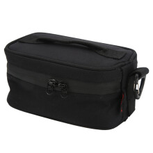 Isolierte Lunch-Tasche Schwarz, Integriertes Fach, Picknick