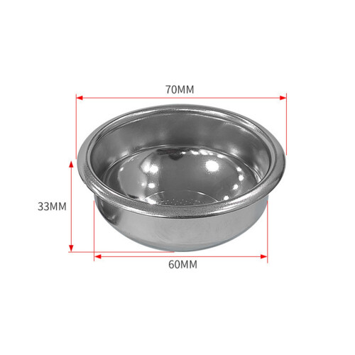 Stainless Steel Coffee Powder Cup Coffee Machine Handle Filter 2