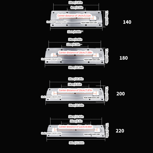 Practical Stainless Steel Range Hood Mounting Bracket Heavy-200 2