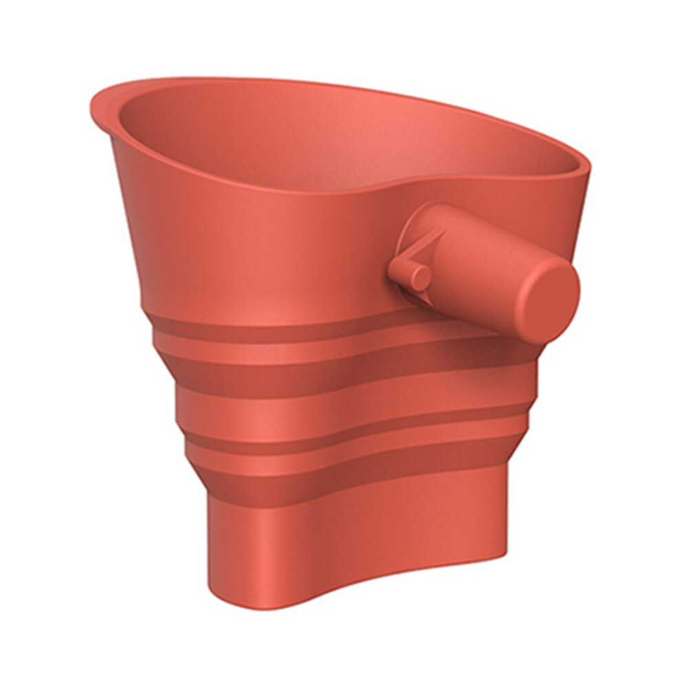 Foldable Stand Mixer Flour Funnel Silicone Dry Ingredient- Red 7751000330309