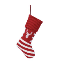 Charm-Strickstrumpf mit Weihnachtsmann und-roter Elch
