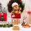 Yuletide Gingerbreads Man Gnomes Plush Figures Handmade 4