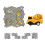 Transportation Toy Table Puzzle-5pcs set Engineering Series 1