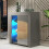Creative Furniture Serene Sideboard 83cm - Dark Grey with Gloss Doors 6