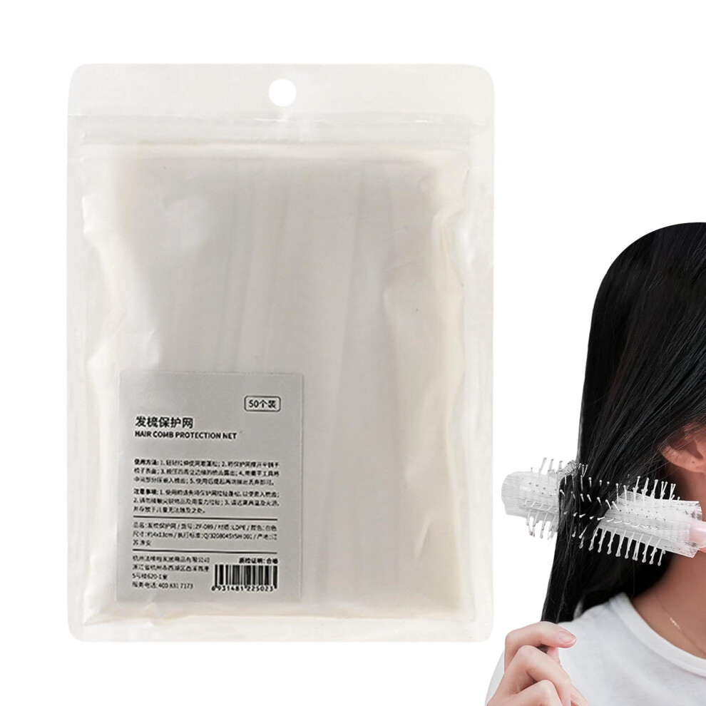Unisex Mesh Comb Cleaning Tool, 50X Hair Removal Net, Portable Hair Remover Tool, Comb Protection Net For Hair Dust Removal