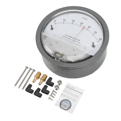 Smart Differential Pressure Gauge - Aluminum, Gray, 1/8" Thread 1