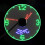 Clock Fans Time Temperature Display Metal Mini Fan USB Powered LED Fle 4