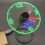 Clock Fans Time Temperature Display Metal Mini Fan USB Powered LED Fle 5