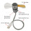 Clock Fans Time Temperature Display Metal Mini Fan USB Powered LED Fle 7