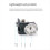 Retvinklet rosetadapter med 1/4"-20 positioneringsstifter til Nucleus 7