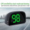 Bil digital GPS speedometer HUD head-up display med hastighet, USB-plugg 6