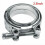 Kit de flange com braçadeira V-Band macho/fêmea de 2,5 polegadas (63 mm) para tubo de escape de turbo 6