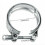 Kit de flange com braçadeira V-Band macho/fêmea de 2,5 polegadas (63 mm) para tubo de escape de turbo 8