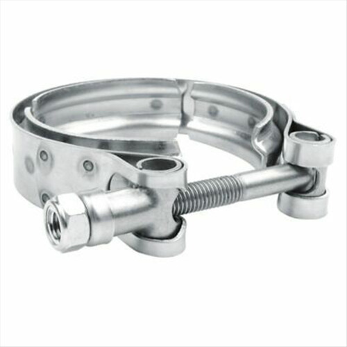 Kit de flange com braçadeira V-Band macho/fêmea de 2,5 polegadas (63 mm) para tubo de escape de turbo 2
