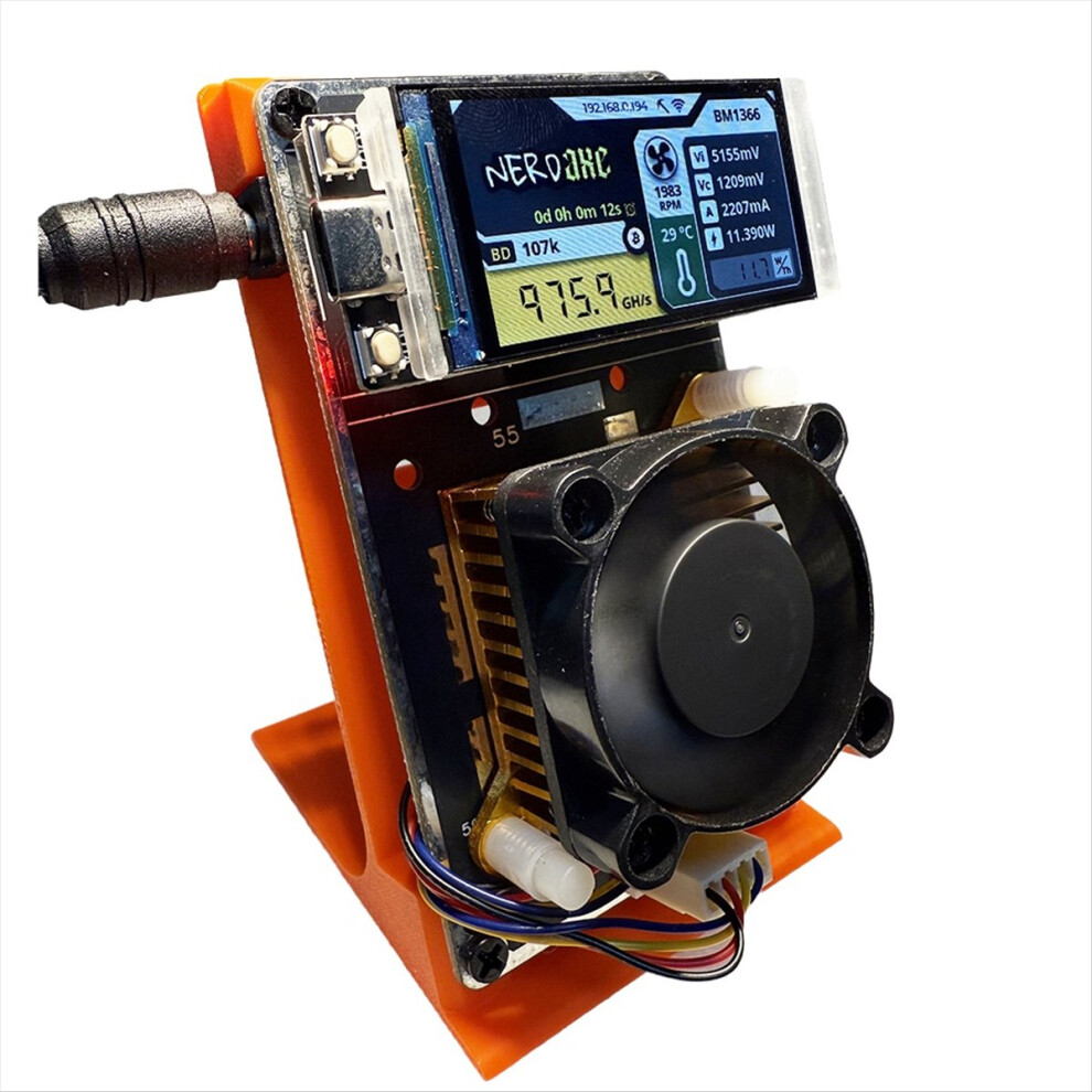 Upgraded NerdMiner Miner 500Gh/S Solo Lottery BTC BM1366 ASIC Chip Min-image-OPC-PMMZ5SV-NEW