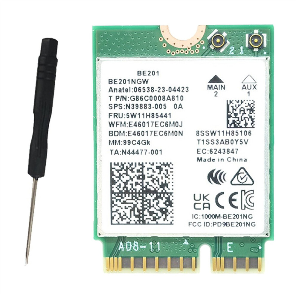 BE201 WIFI7 Card 8774Mbps Tri-Band Bluetooth5.4 WiFI 7 Wireless WIFI M-image-OPC-PMMZ65M-NEW