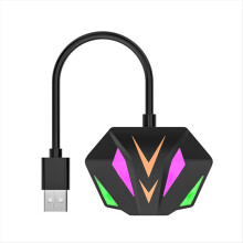 USB til RJ45 Ethernet-adapter Nettverkskort 10/100/1000 Mbps RGB-belysning