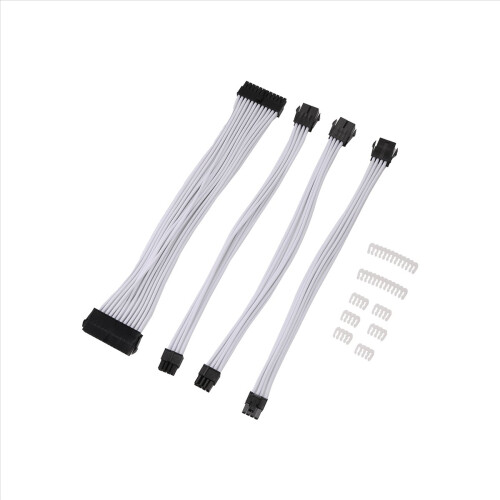 Kit básico de cabo extensor trançado de 9 polegadas para gabinete de PC com pente incluso (ATX) 1