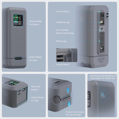 Για Prime 250W Power Bank Θήκη Σιλικόνης Φορητή Μεταφορά Ταξιδιού Αποθήκευση 2