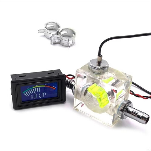 3-vejs meter LED-termometer til vandkøling, væskekøler, computer R