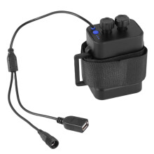 Wodoodporna obudowa DIY na 6 akumulatorów 18650 z zasilaniem 12 V DC i USB