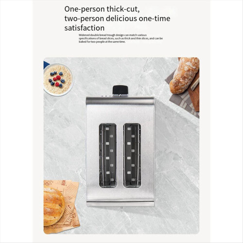 2 Toaster with Auto Shut Off - Extra Wide Slots and Removable Drop-Dow 1