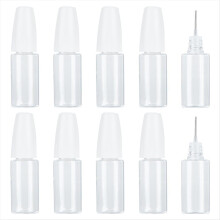 20 Stück Applikatorflaschen mit Spitze, 10 ml/0,34 oz Dosiernadelflasche aus PET
