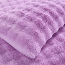 Embossed Teddy Fleece Duvet Cover Set | Ultra Soft & Cozy Bedding with Plush Texture | For Comfortable Sleep-Cushion Cover