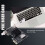 PCIE Riser-kort 1X til Mini SAS SFF-8087 SATA3.0 6Gbps Adapter Harddisk 5