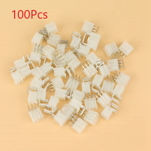 100 stk. 4,2 mm 6-pins header hann for grafikkort GPU PCI-E PCIe strøm 2