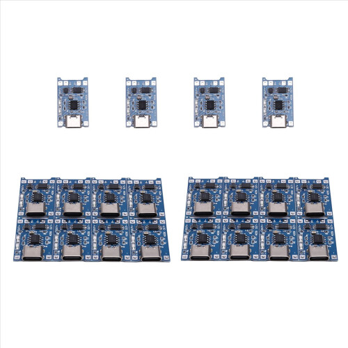 20 peças de módulo de placa de carregamento de bateria de lítio de 5 V com interface Type-C e proteção 2