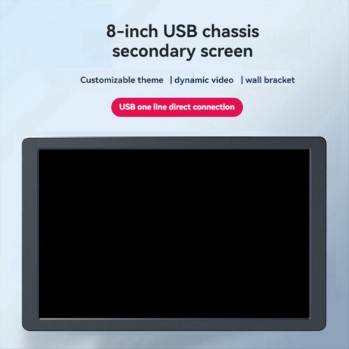 Οθόνη IPS USB 8 ιντσών 1280x800 LCD τύπου C, θήκη υπολογιστή, δευτερεύουσα οθόνη Pa 1