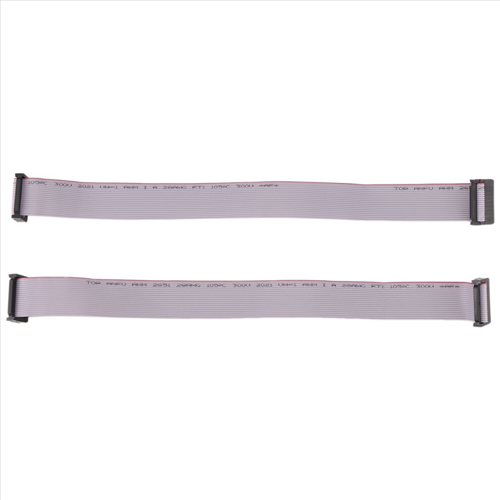 2 Pieces 2.54 Mm Pitch 20 Pin F/F Idc Flat Ribbon Cable Connector 4852332447673