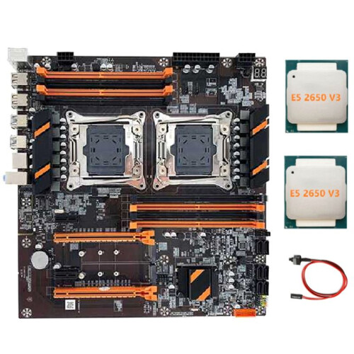 X99 Dual CPU Bundkort LGA2011 Understøttelse af DDR4 ECC Hukommelse Computer Moth