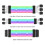 PC Case PSU Extension ARGB Cable ATX 3X8PIN PCI-E GPU Neon Color Line 8