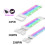 PC Case PSU Extension ARGB Cable ATX 3X8PIN PCI-E GPU Neon Color Line 3