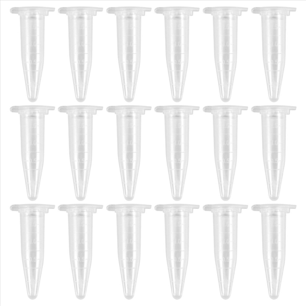1000Pcs Mini Centrifuge Tubes 1.5Ml Raduated Clear Plastic Vials with-image-OPC-PMMZJ7C-NEW