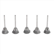 Lot de 5 brosses métalliques de 15 mm pour outils rotatifs et meuleuses droites