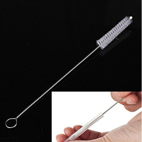 10pcs Nylon Straw Cleaners Cleaning Brush Drinking Pipe Stainless Stee 2