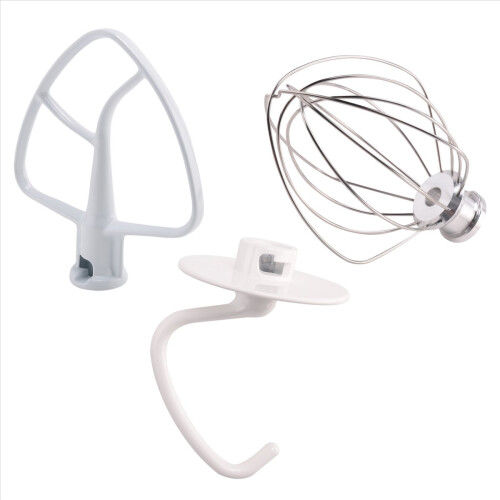 Mixer Kit for KSM150 Includes Dough Hook Wire Whip and Coated Flat Bea