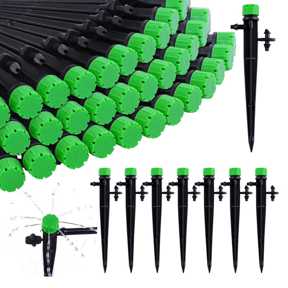 60 Pieces 360 Degree Adjustable Irrigation Drippers with Barbed Connec-image-OPC-PMMZMCZ-NEW