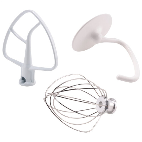 Mixer Kit for KSM150 Includes Dough Hook Wire Whip and Coated Flat Bea 2