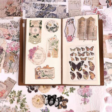260-teiliges Set Vintage-Scrapbooking-Sticker, DIY-Retro-Journaling-Zubehör