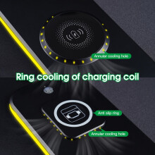 Magnetisk trådløs lademusematte Kontorbord Gaming-musematte