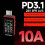 CC1 USB Spændings- og strømmåler PD3.1 Digitalt display Type-C 2 7