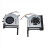 Ventoinha para GPU e CPU de notebook para placas gráficas FX95D, FX95G, FX705G e FX505D. 2
