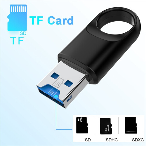 Flash-hukommelse TF-kortlæser USB3.0-adapter til SD-pc bærbar computer kørende